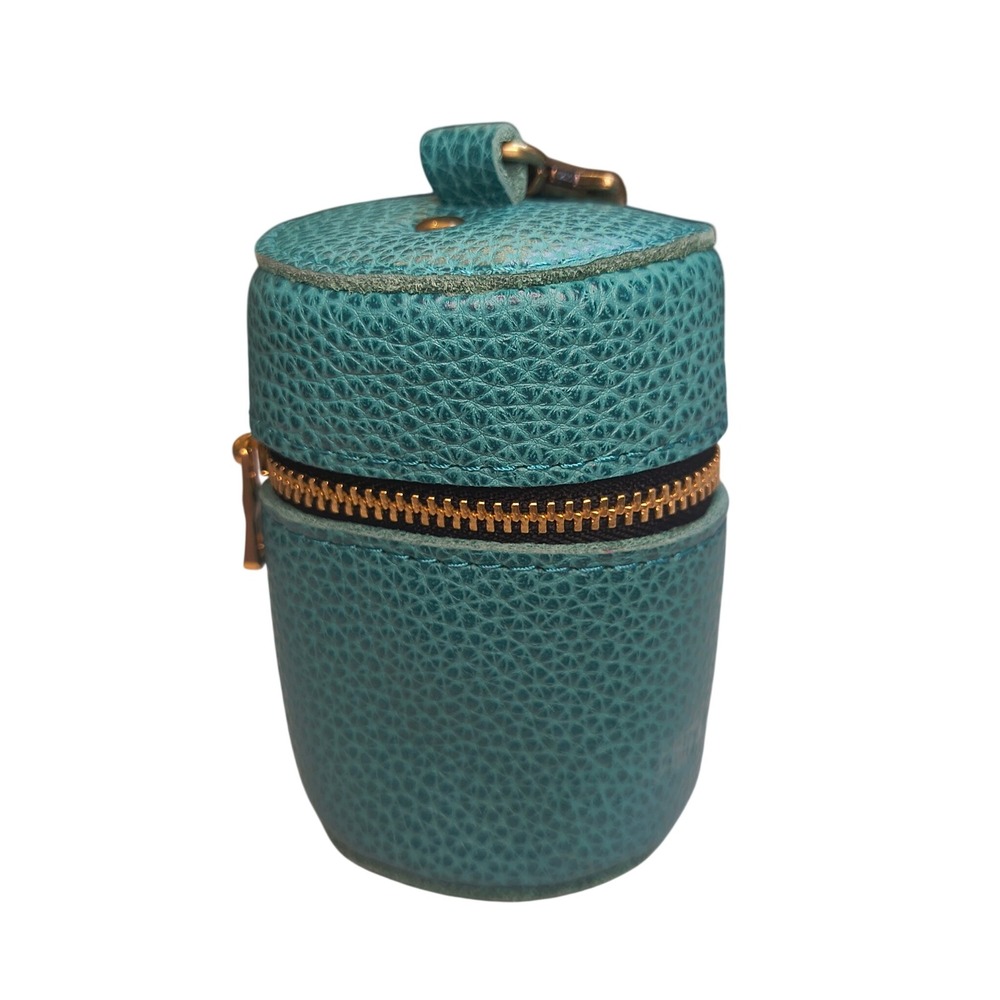 Portland Leather Goods Rollie Pouch Sea Foam Leather Keychain Bag NWT